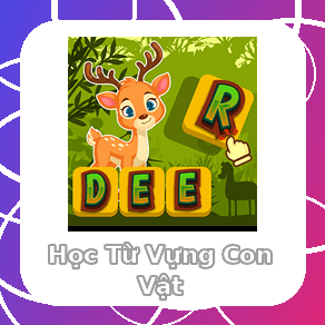 Chơi Học Từ Vựng Con Vật miễn phí trên Gamevui